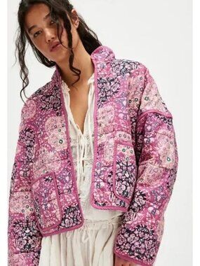 Free People Chloe Jacket in Sweethearts Combo